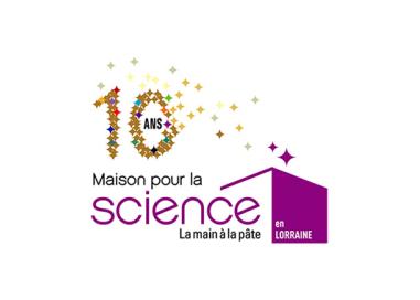 logo maison pour la science en lorraine fete ses 10 ans