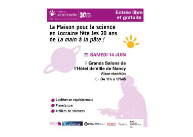 La Maison pour la science en Lorraine fête les 30 ans de La main à la pâte